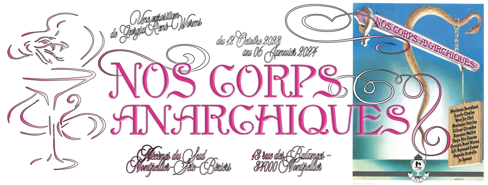 Banniere exposition nos corps anarchiques